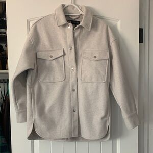 Zara Wool-Blend Sweater Jacket